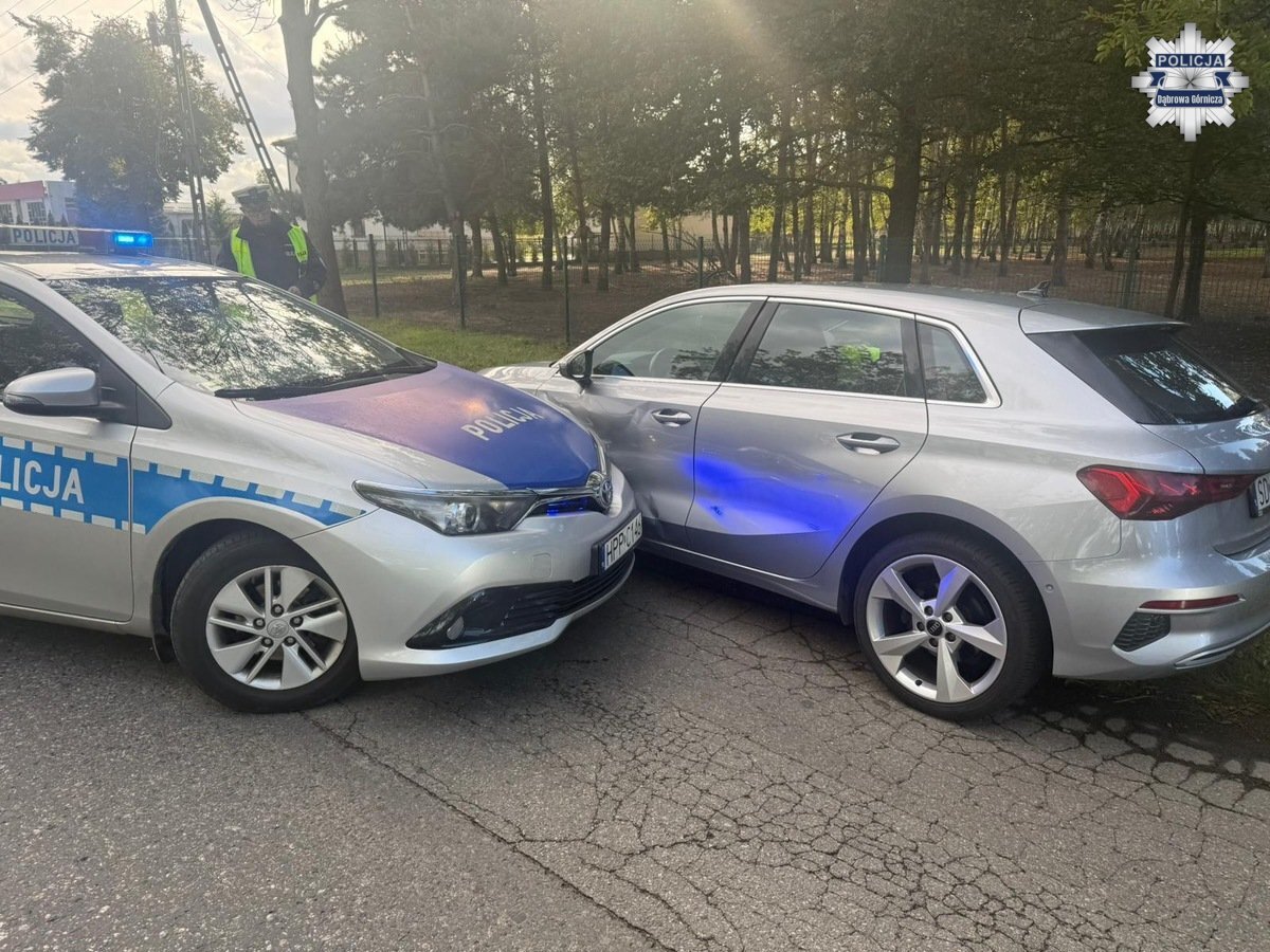 Pościg za podchmielonym kierowcą Audi z Dąbrowy Górniczej do Częstochowy. 5 października 2025.