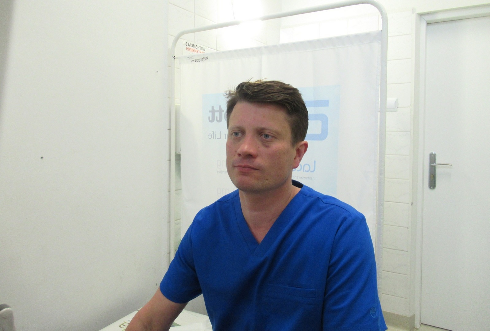 Dr n. med. Grzegorz Cwynar – ordynator Oddziału Ginekologiczno-Położniczego w Zagłębiowskim Centrum Onkologii – Szpitalu Specjalistycznym im. Szymona Starkiewicza w Dąbrowie Górniczej. Kwiecień 2025.