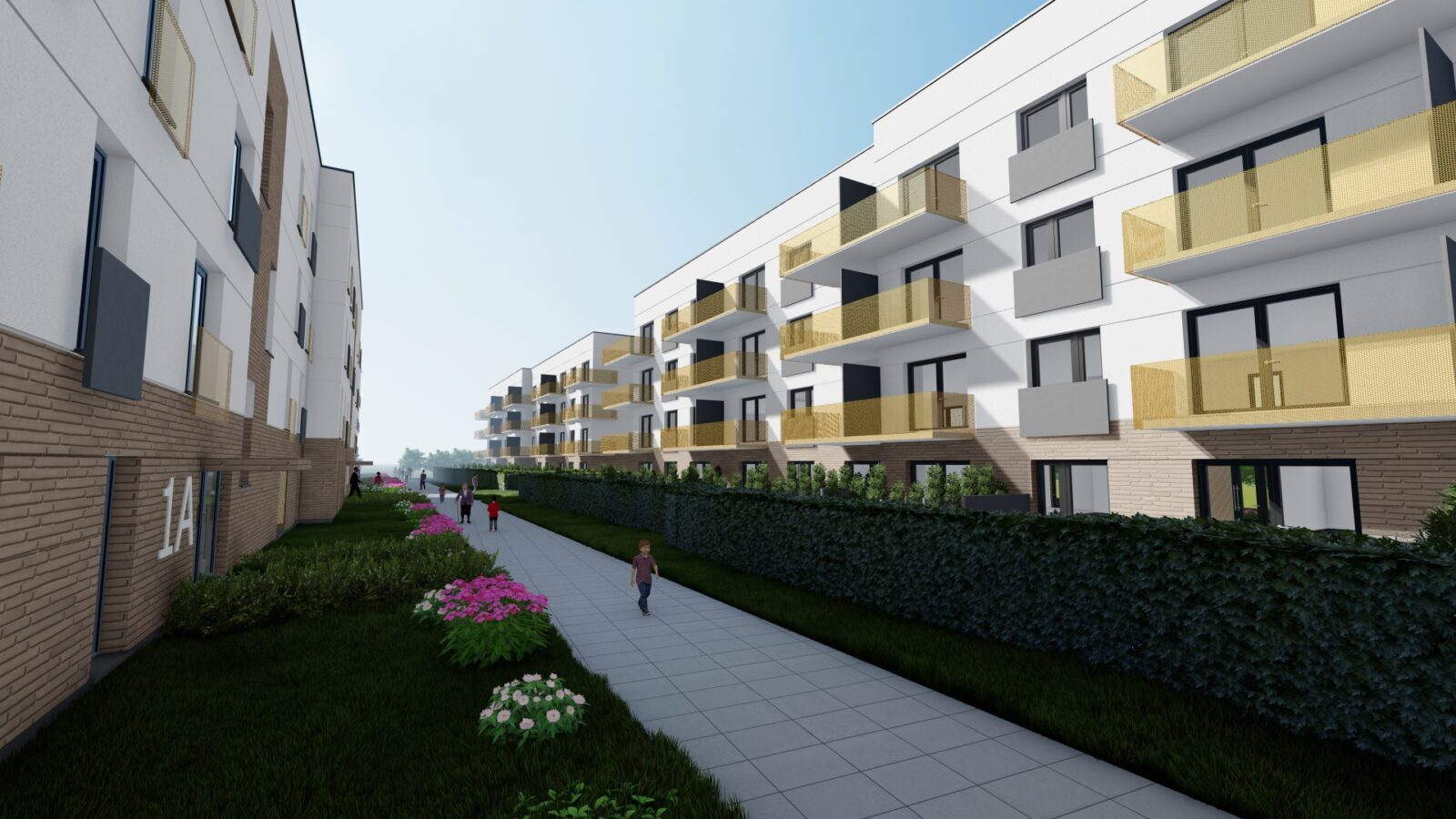 Dabrowa Górnicza-Gołonóg-Podlesie. Wizualizacja planowanego osiedla. Wrzesień 2025.