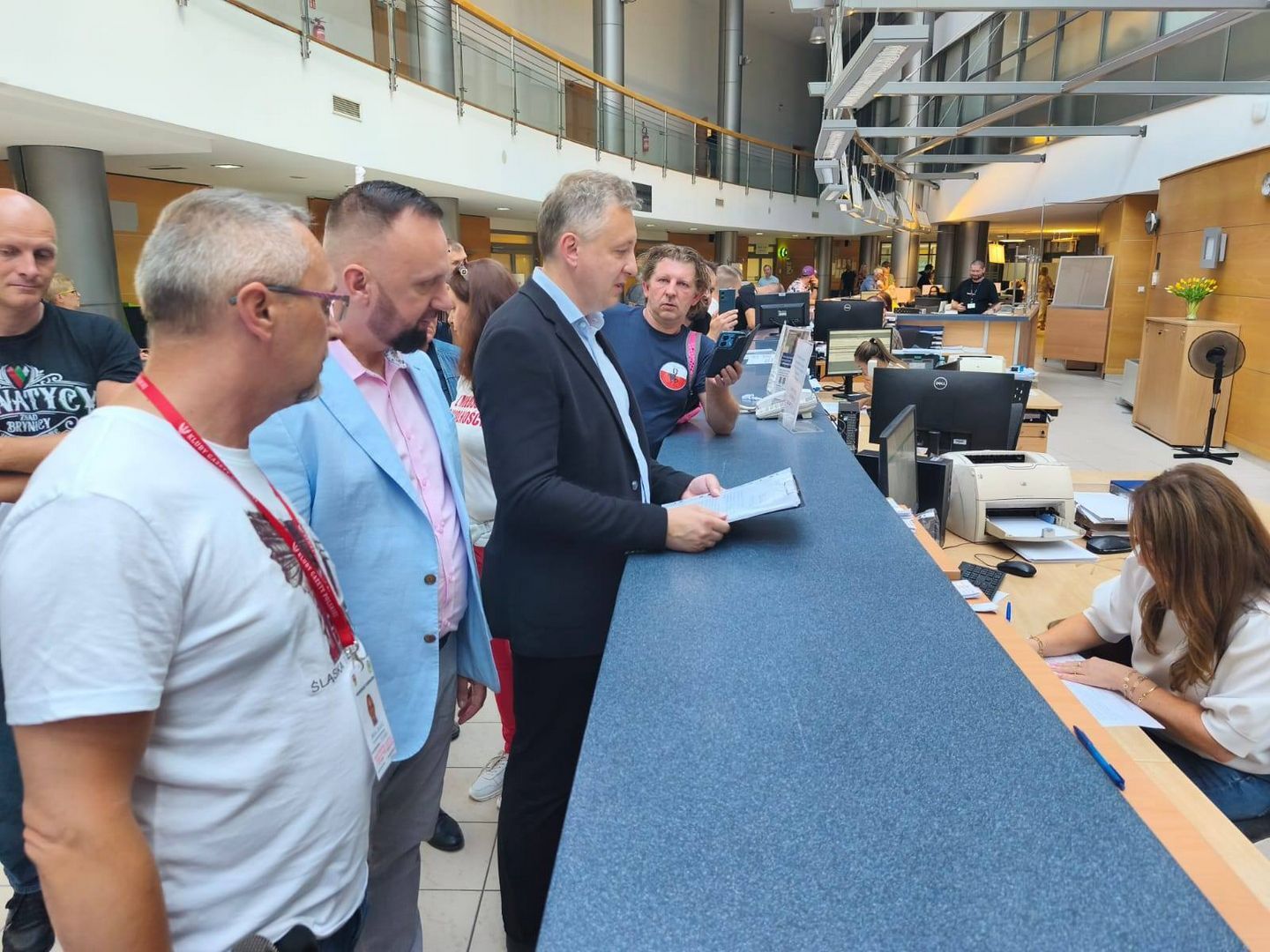 „Marsz obywatelski przeciwko nielegalnej imigracji” w Dąbrowie Górniczej. 31 lipca 2025.