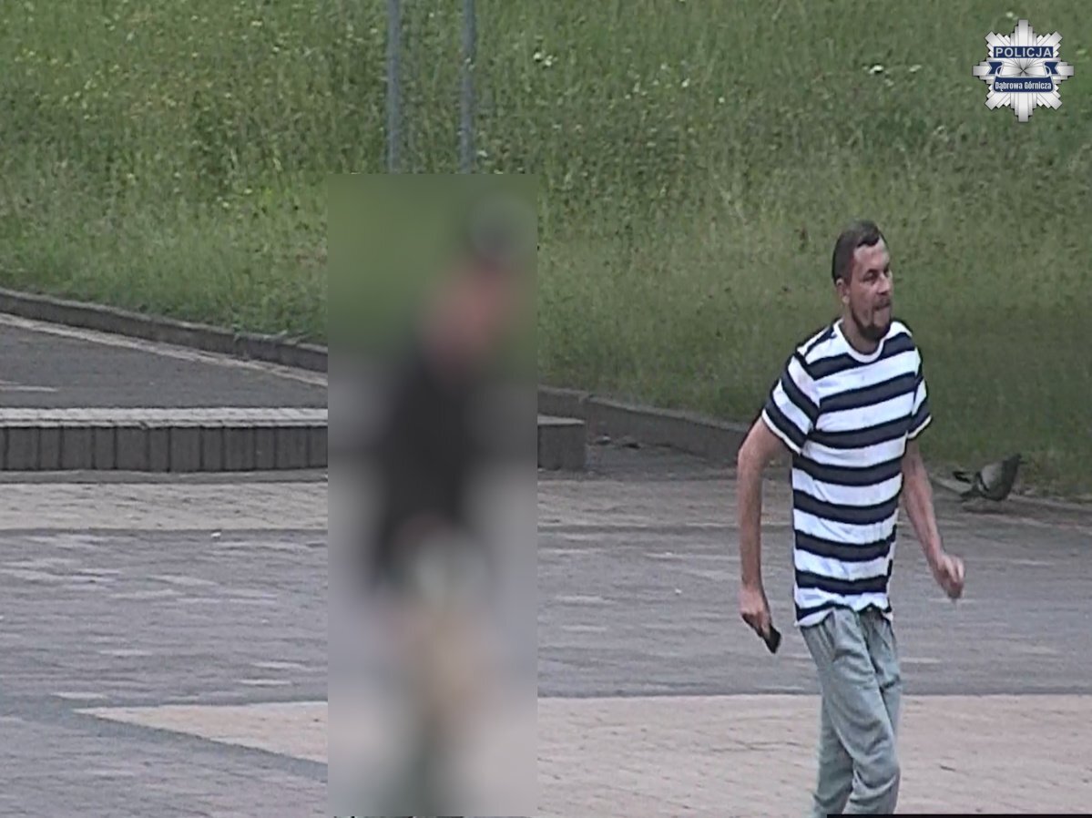 Dąbrowa Górnicza. Park im. gen. Józefa Hallera. Złodziej portfela. 13 lipca 2025.