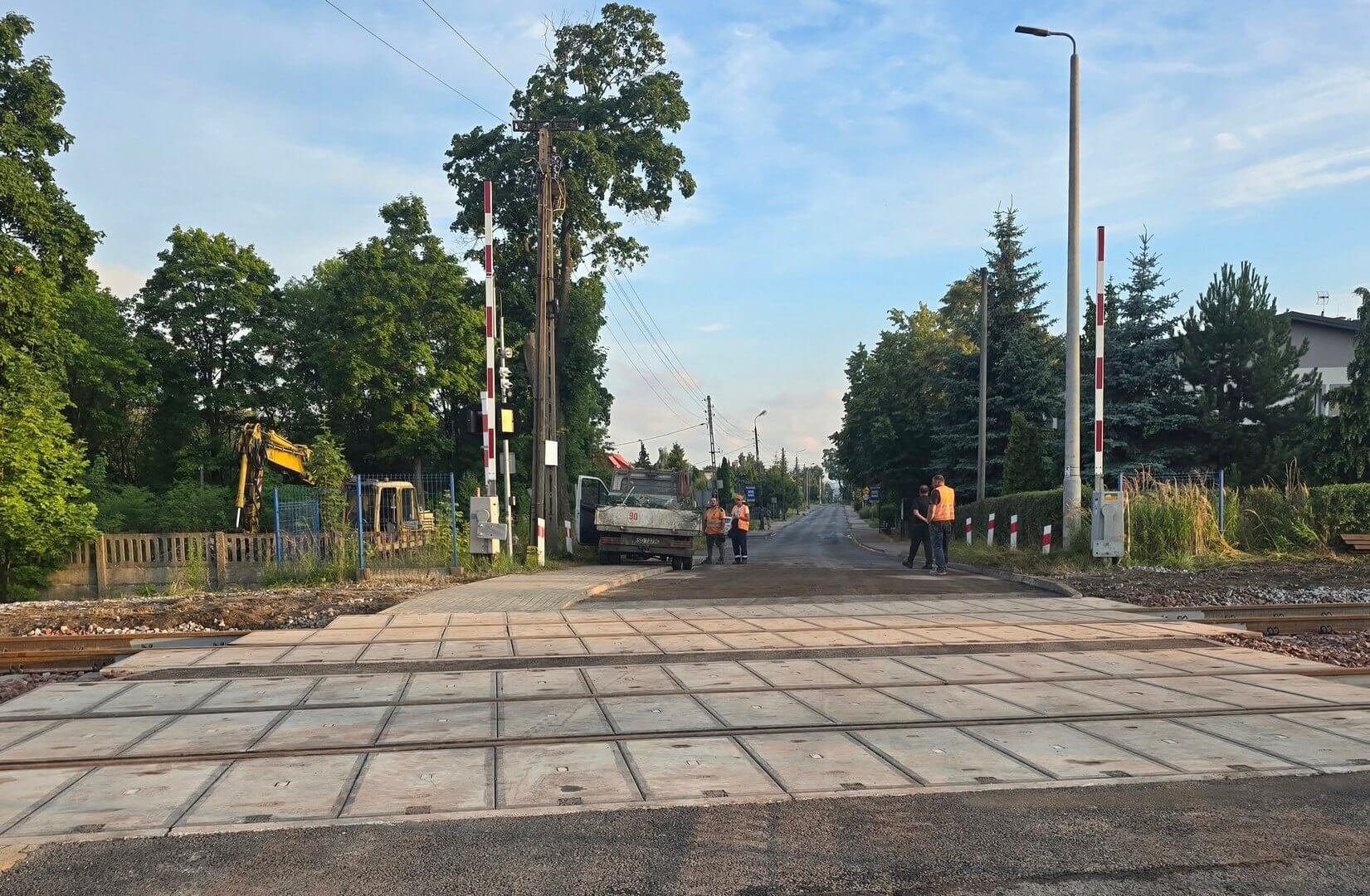 Dąbrowa Górnicza-Piekło. Przejazd kolejowo-drogowy na ulicy Jasnej. 7 lipca 2025.