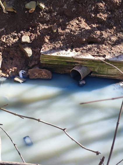 Dąbrowa Górnicza-Strzemieszyce. Odpływ do potoku Rakówka. Marzec 2026