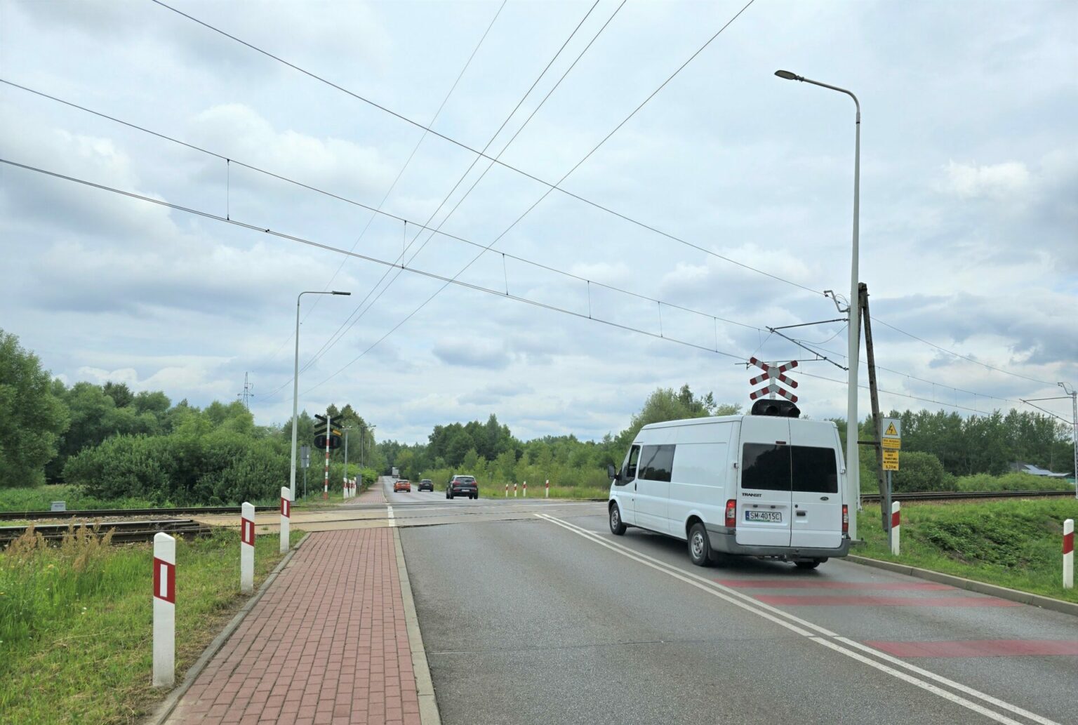 Dąbrowa Górnicza-Strzemieszyce Wielkie. Przejazd kolejowo-drogowy na ulicy Grabocińskiej.