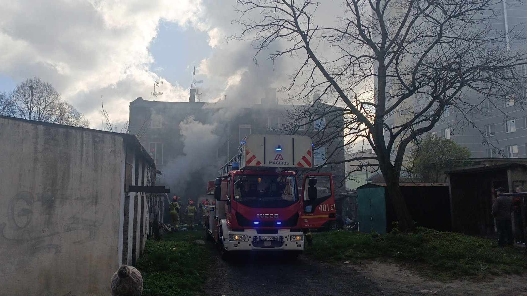 Dąbrowa Górnicza. Wybuch butli z gazem przy ulicy 3 Maja 24. 10 kwietnia 2025.