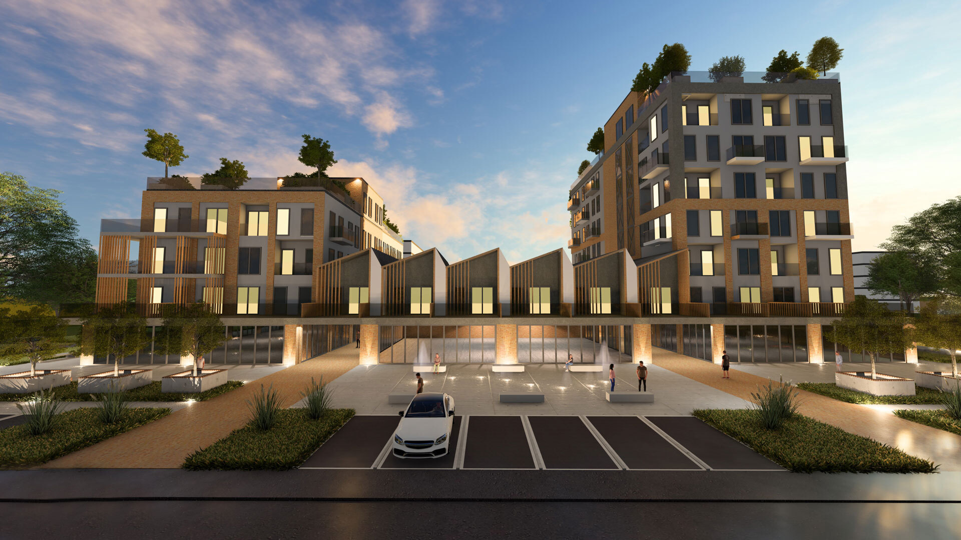 Dąbrowa Górnicza-Ząbkowice. «Apartamenty Ząbkowice» – wizualizacja. Grudzień 2025.