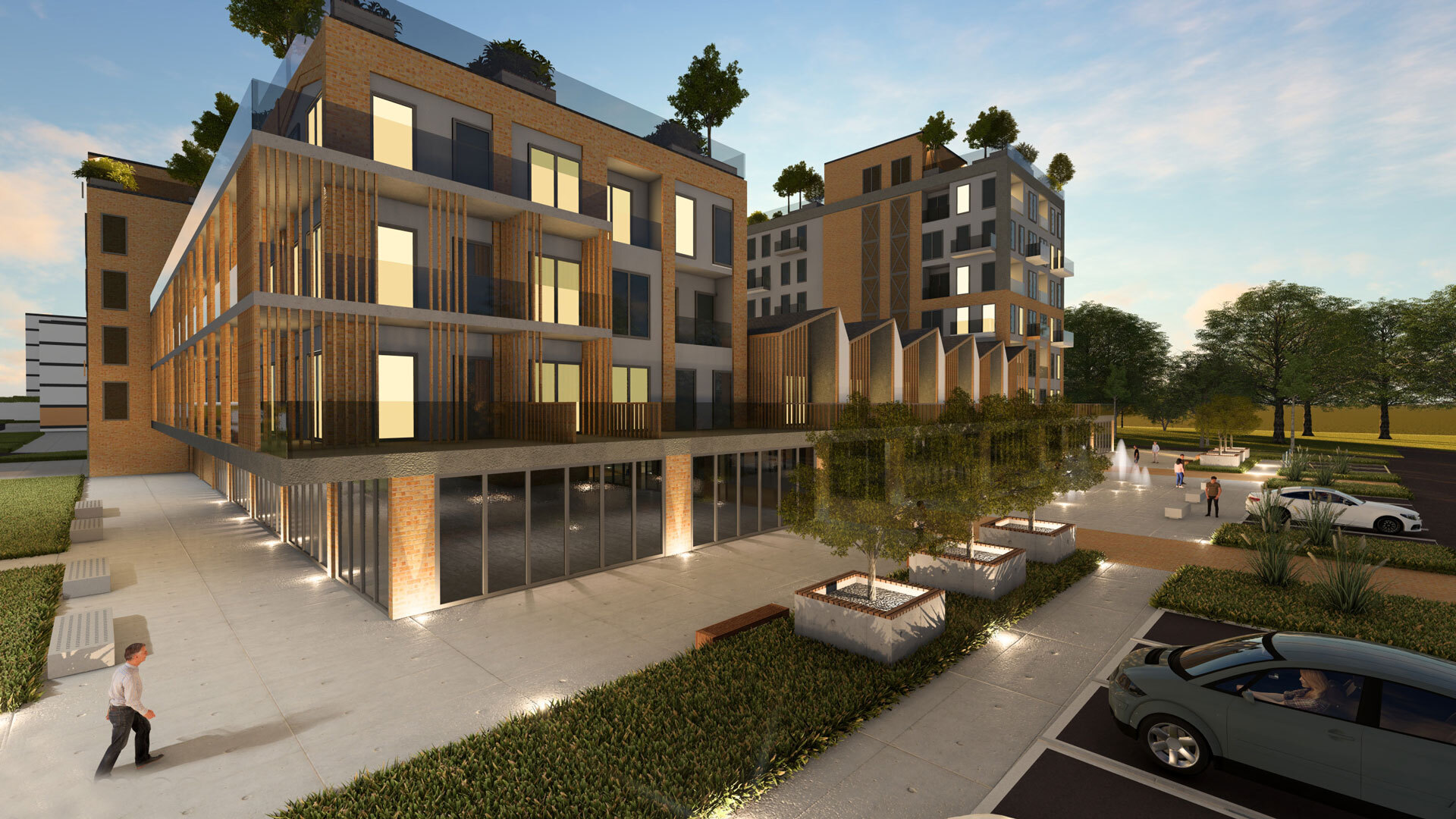 Dąbrowa Górnicza-Ząbkowice. «Apartamenty Ząbkowice» – wizualizacja. Grudzień 2025.