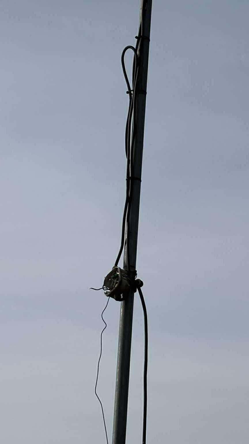 Jaworzno-Ciężkowice. Dewastacja oświetlenia boiska L. K. S. «Ciężkowianka» i kradzież. 7-8 listopada 2025.