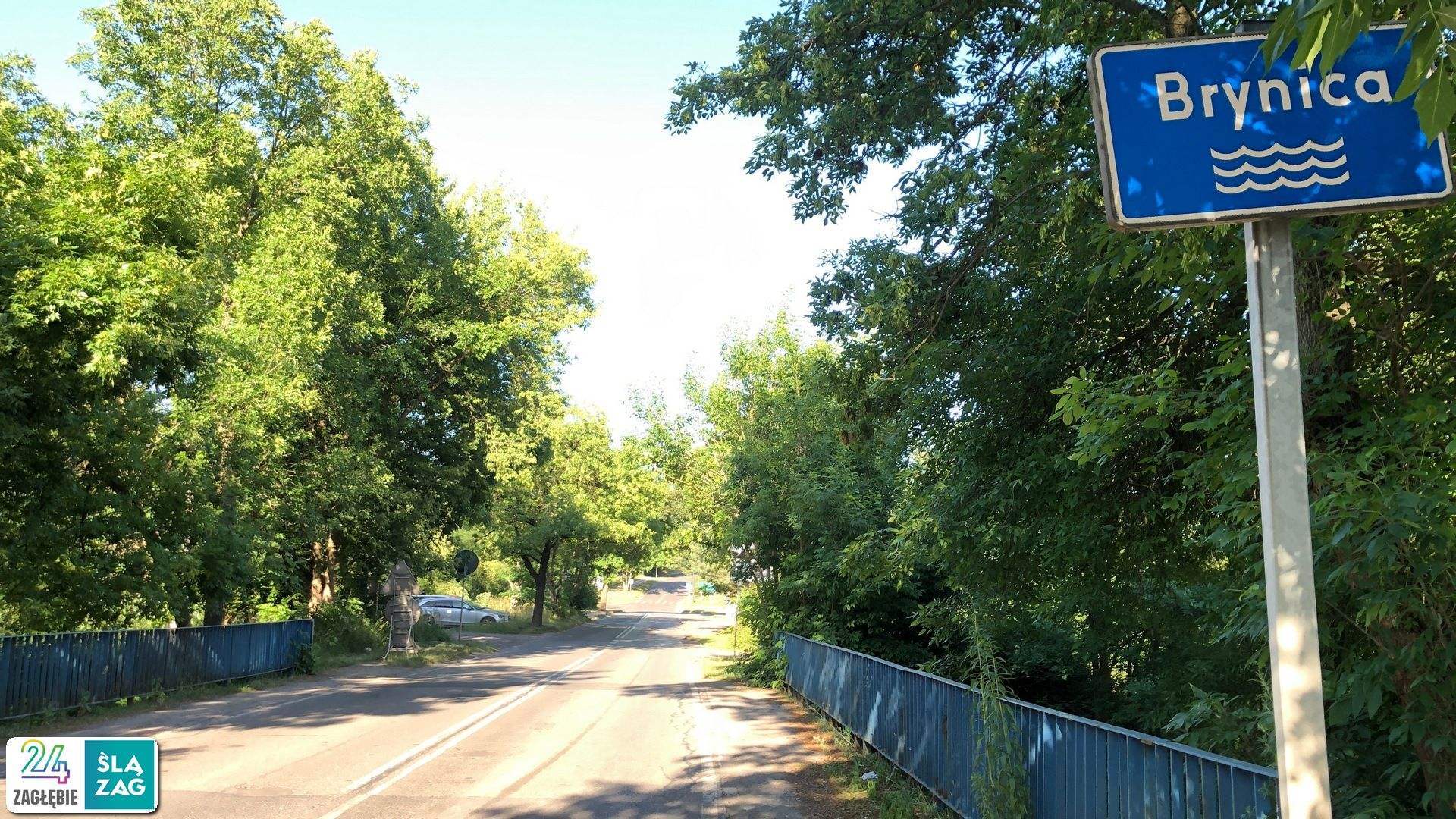 Katowice-Dąbrówka Mała. Most nad Brynicą w kierunku Sosnowca-Milowic. 30 czerwca 2025.