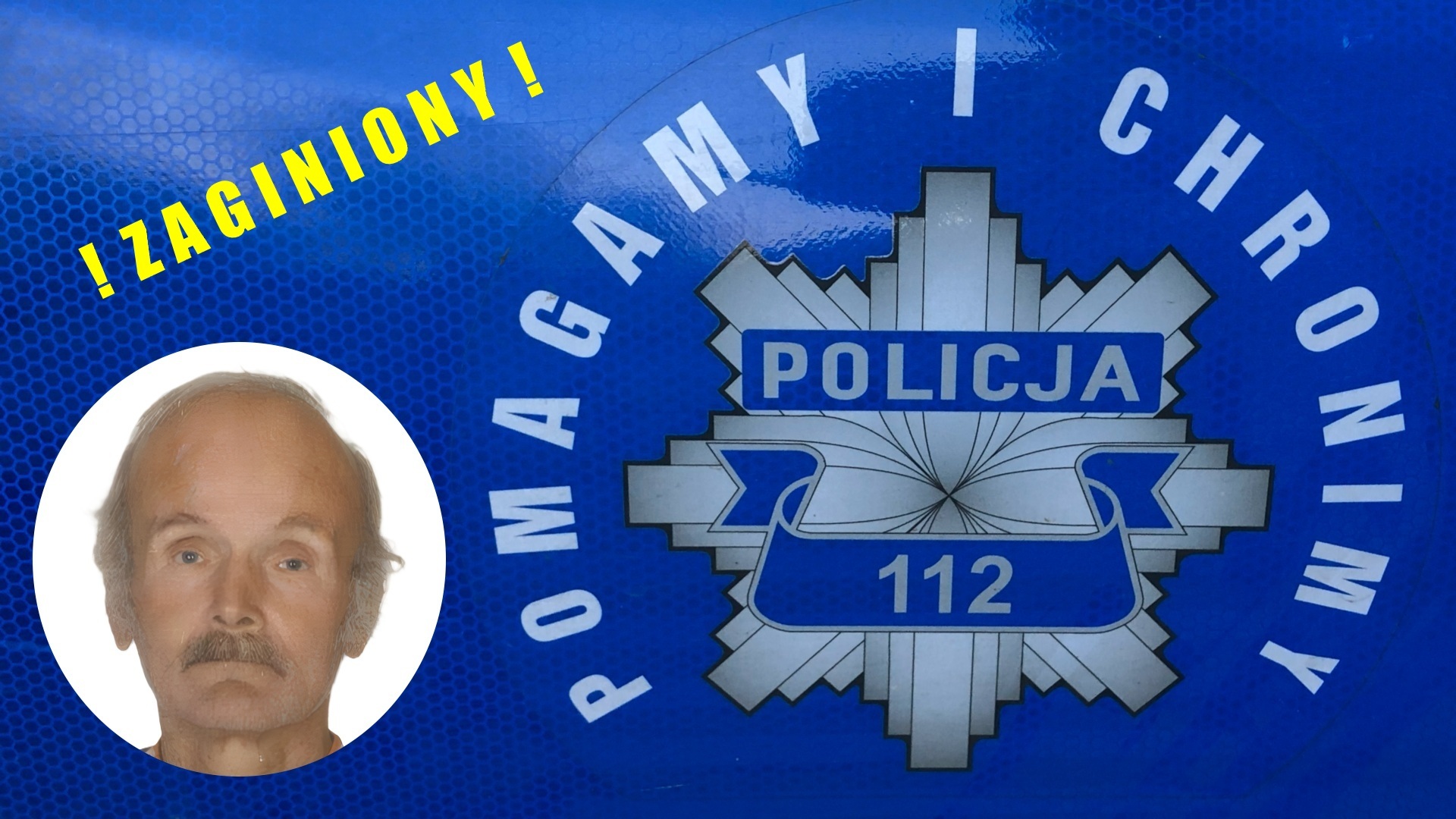 Zaginął niepełnosprawny, 67-letni Marian Biskup. 18 sierpnia 2026 roku wyszedł z domu i nie skontaktował się z bliskimi. Jest niesamodzielny. Widzieliście go?