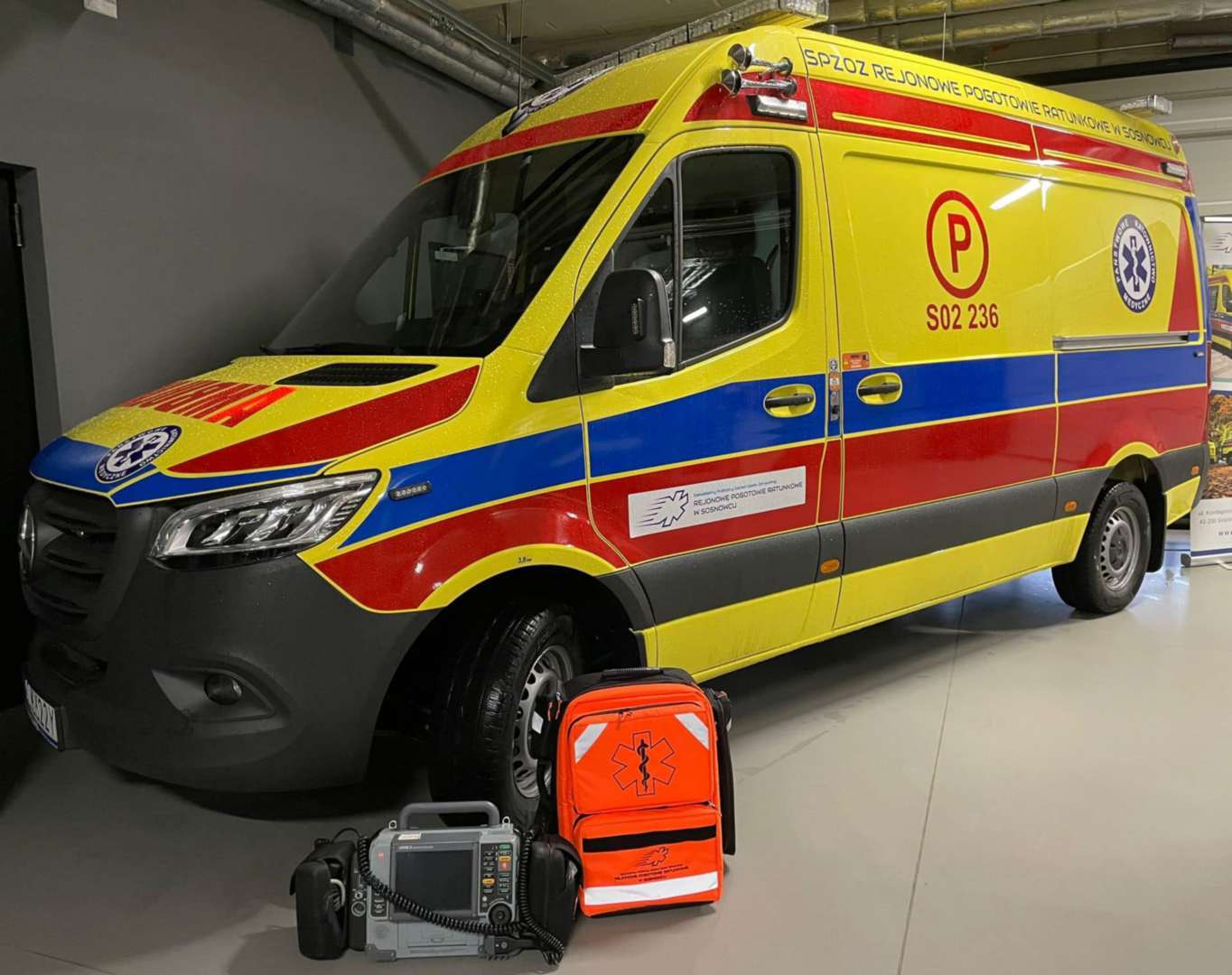 Rejonowe Pogotowie Ratunkowe w Sosnowcu – karetka. 9 stycznia 2025.