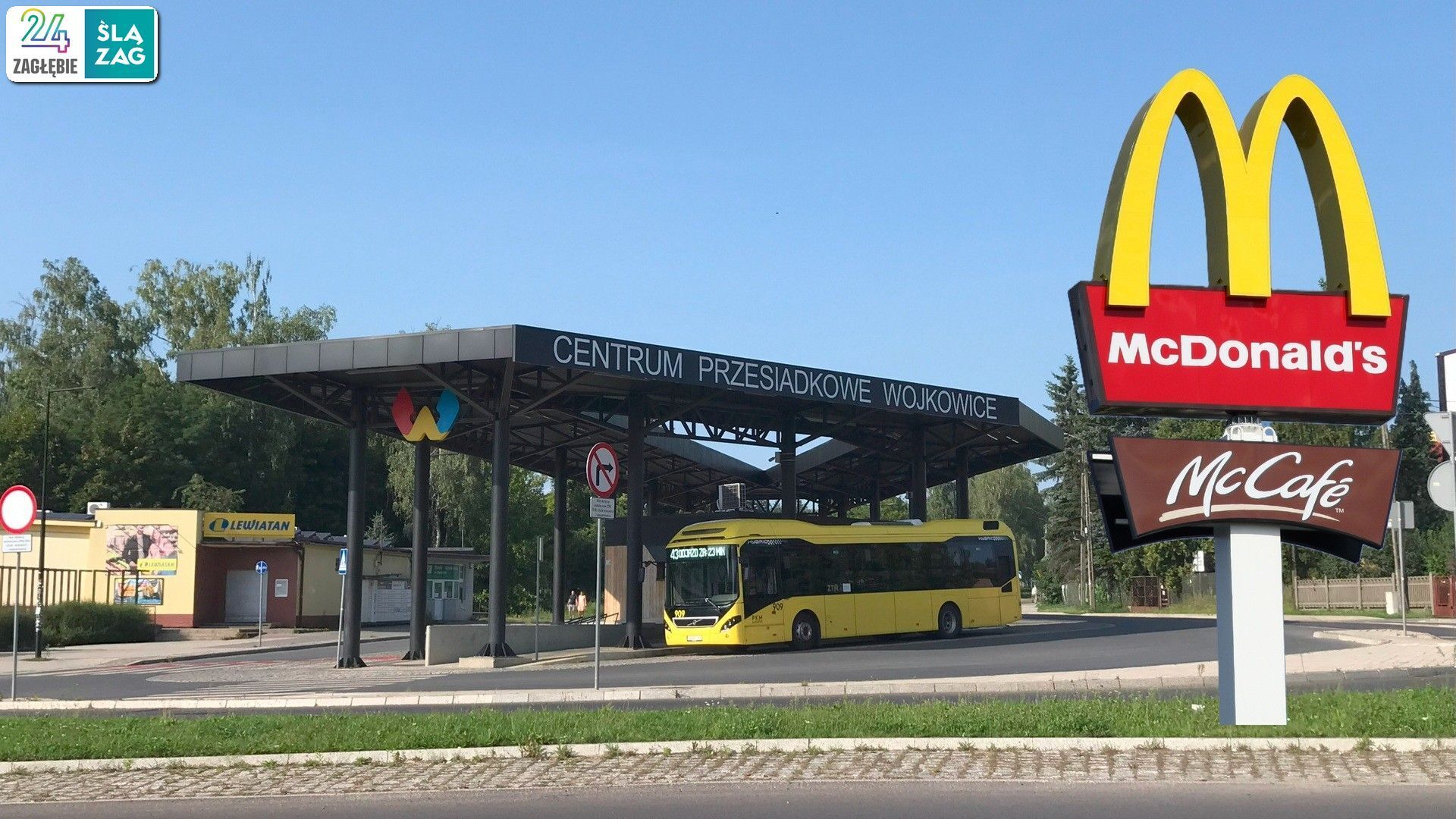 Restauracja McDonald's w Wojkowicach. Ilustracja poglądowa.