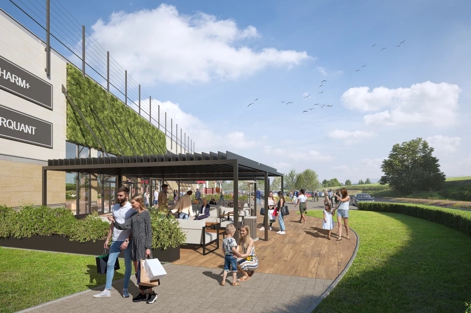 Sosnowiec. Centrum Handlowe «Plejada». Rozbudowa – wizualizacja.