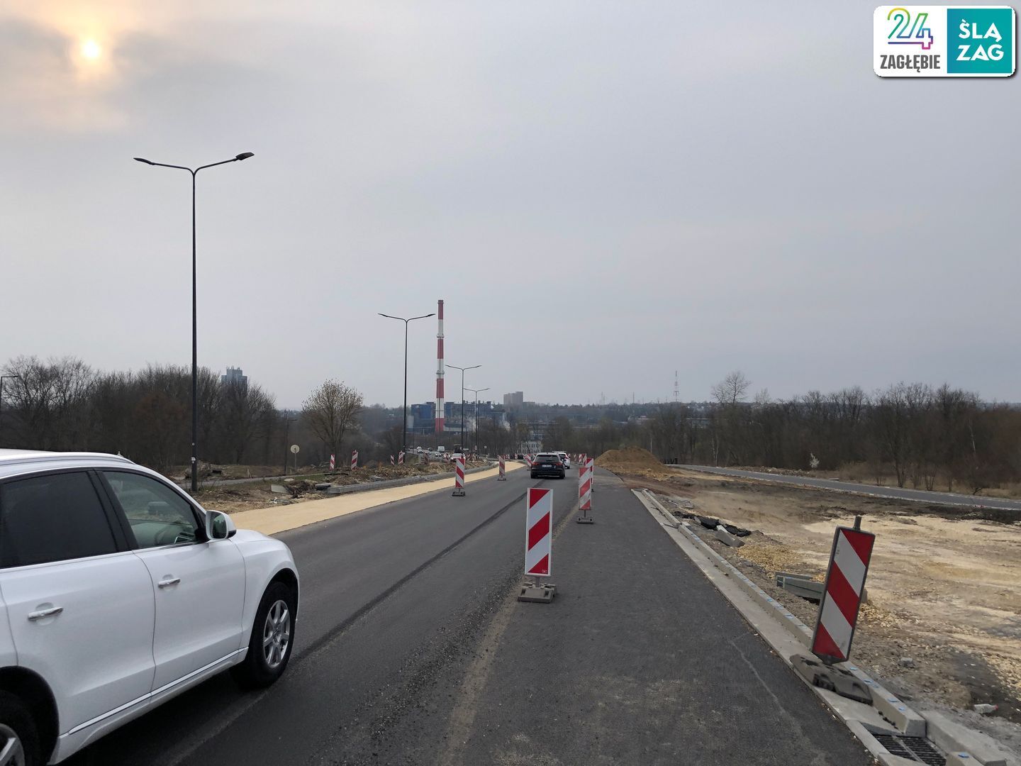 Sosnowiec. Węzeł DK94 i ulicy Piotrkowskiej w budowie. 30 marca 2025.