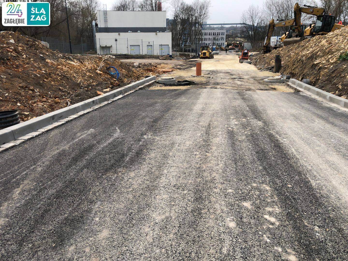 Sosnowiec. Węzeł DK94 i ulicy Piotrkowskiej w budowie. 30 marca 2025.
