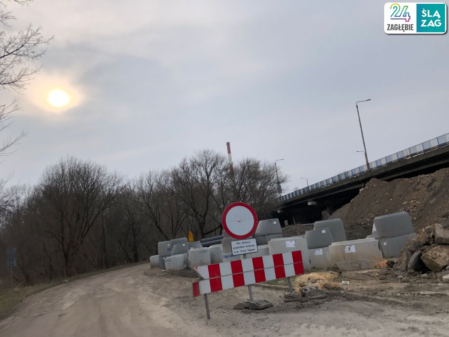 Sosnowiec. Węzeł DK94 i ulicy Piotrkowskiej w budowie. 30 marca 2025.