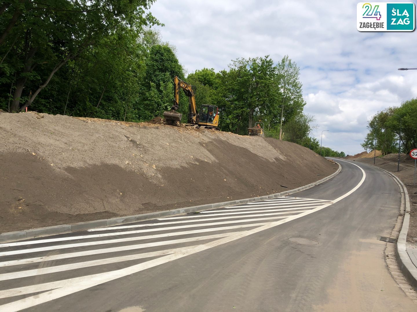 Sosnowiec. Węzeł DK94 i ulicy Piotrkowskiej w budowie. 7 maja 2025.
