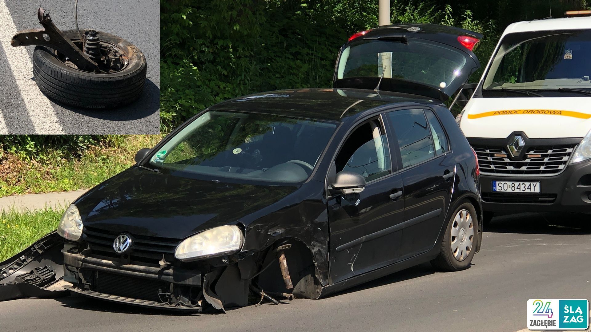 Sosnowiec-Dańdowka. Wypadek przy ulicy gen. Władysława Andersa. 14 czerwca 2025.