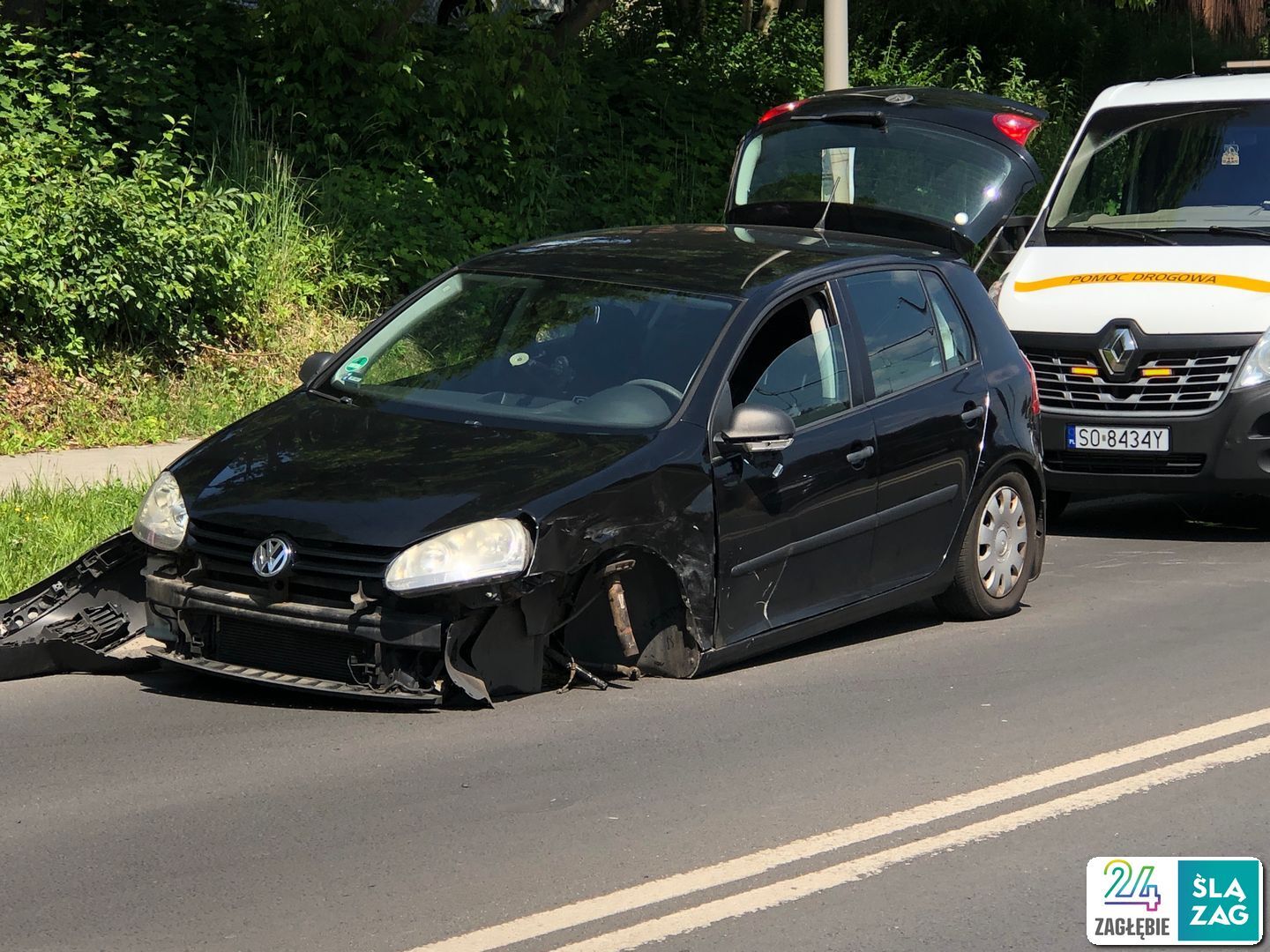 Sosnowiec-Dańdowka. Wypadek przy ulicy gen. Władysława Andersa. 14 czerwca 2025.