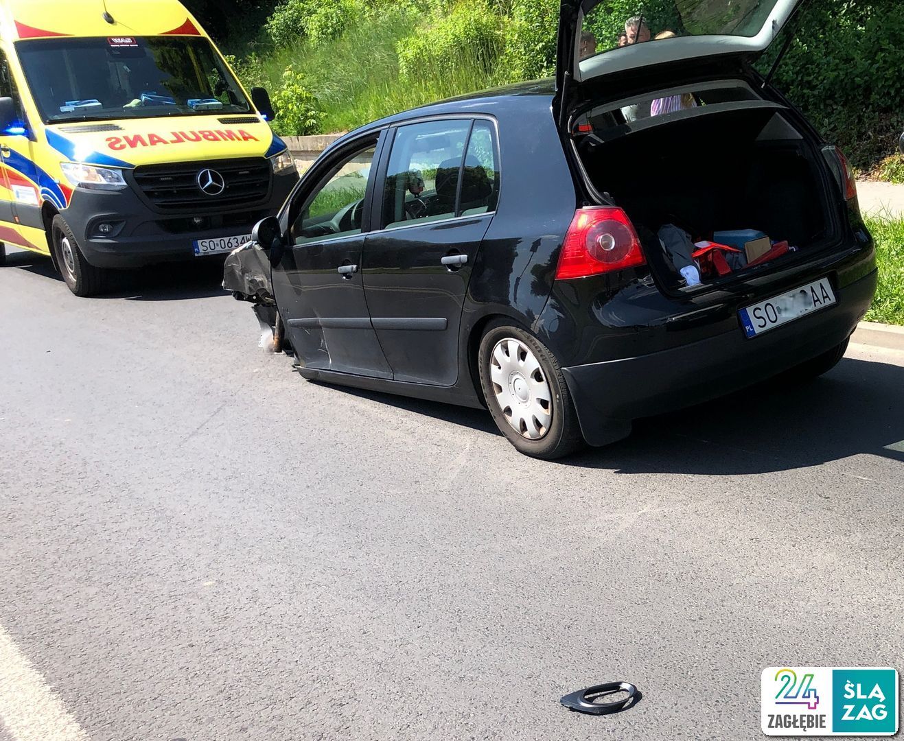 Sosnowiec-Dańdowka. Wypadek przy ulicy gen. Władysława Andersa. 14 czerwca 2025.