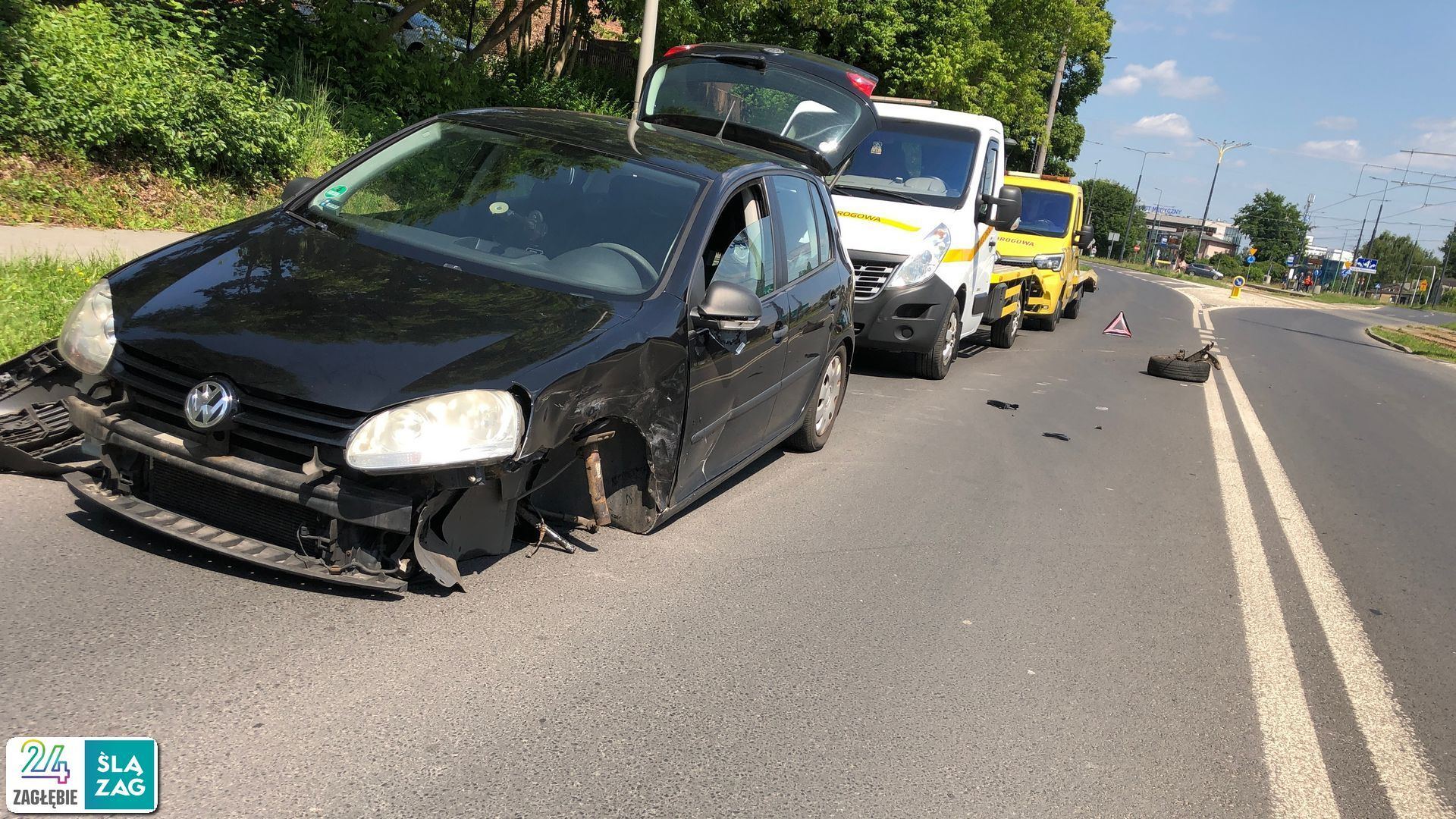 Sosnowiec-Dańdowka. Wypadek przy ulicy gen. Władysława Andersa. 14 czerwca 2025.