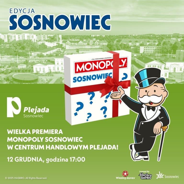 «Monopoly». Edycja sosnowiecka. Ilustracja. Premiera 12 grudnia 2025.