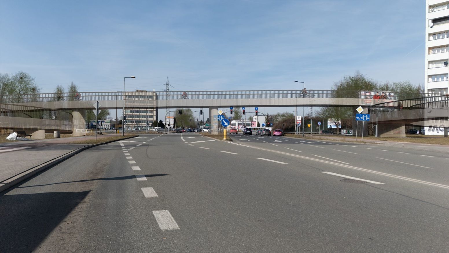 Sosnowiec. Planowany fragment velostrady z wiaduktem na Pogoni