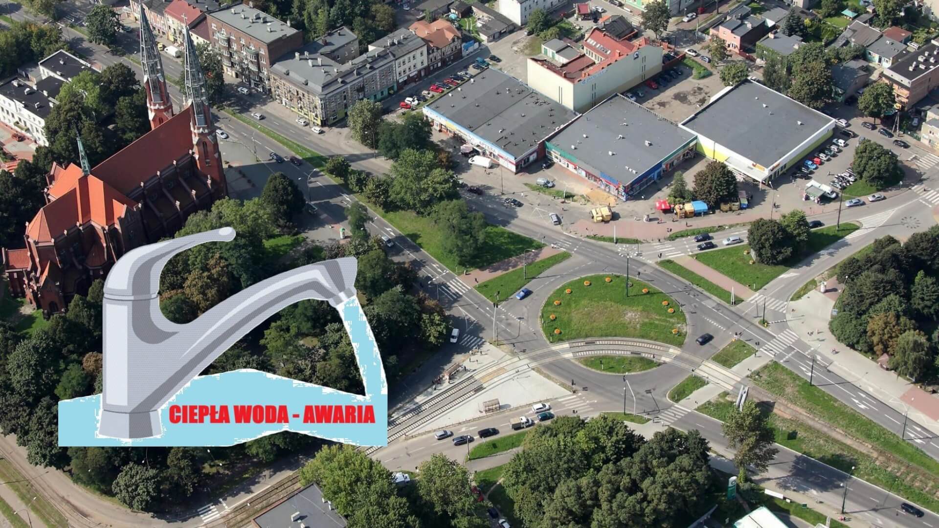 Sosnowiec-Pogoń. Awaria magistrali ciepłej wody użytkowej. 20-21 sierpnia 2025.