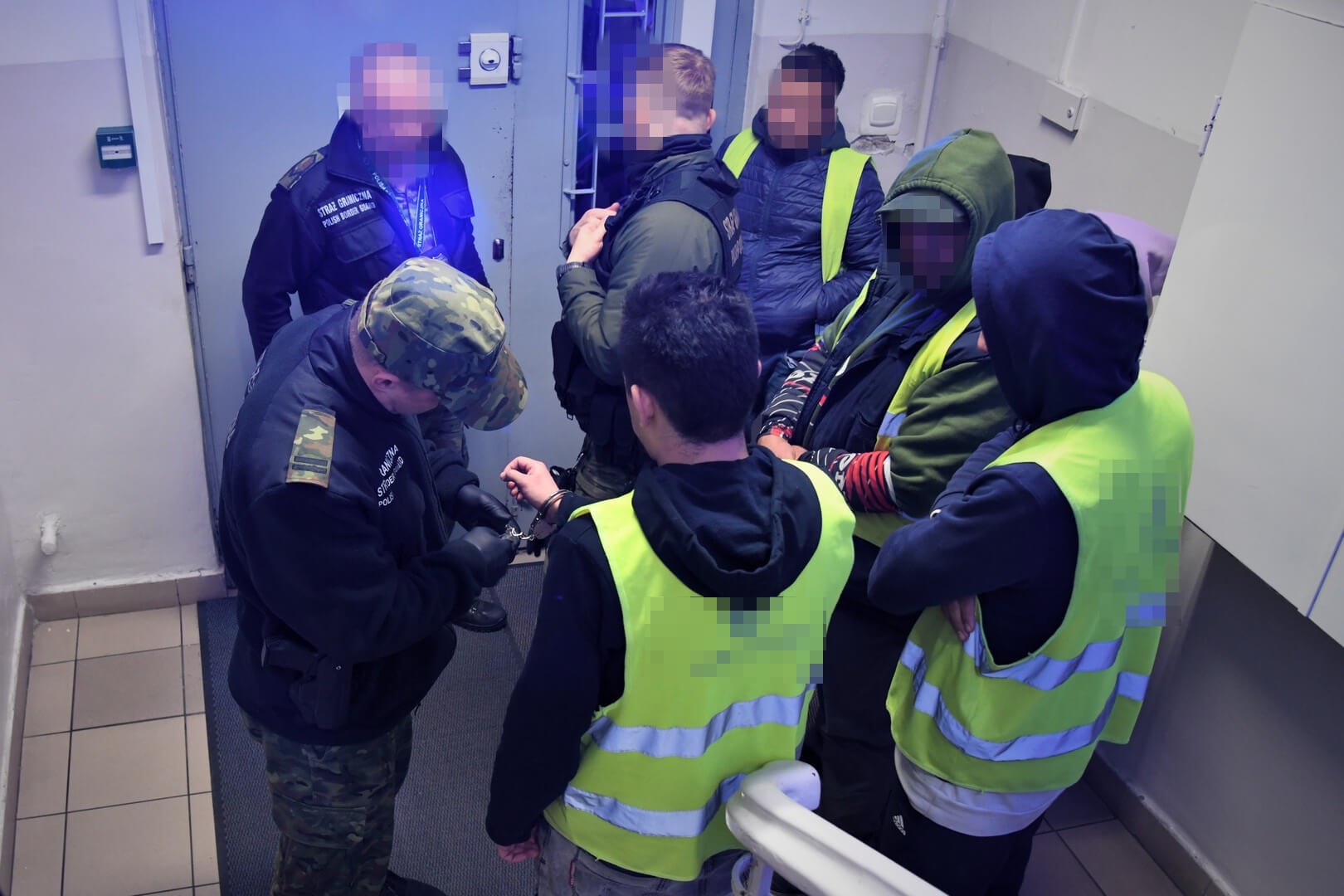 Placówka Straży Granicznej w Sosnowcu. Zatrzymanie Kolumbijczyków nielegalnie pracujących w powiecie będzińskim, Listopad 2025.