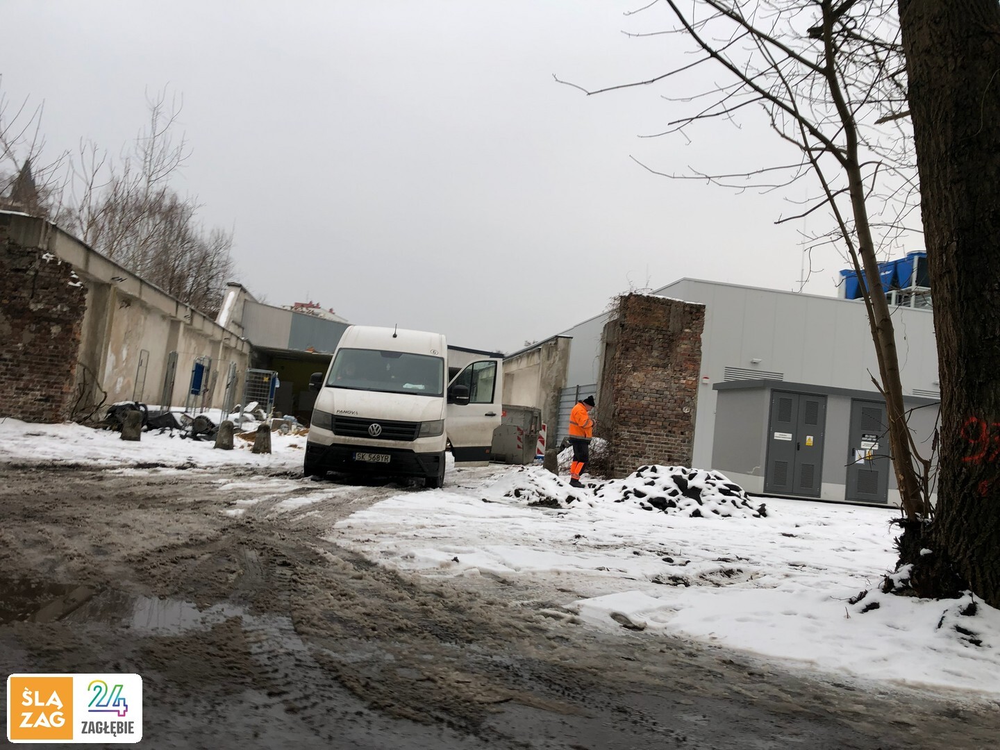 Sosnowiec. Nowy supermarket »Kaufland« przy ulicy 1 Maja na dzień przed otwarciem. 17 lutego 2026