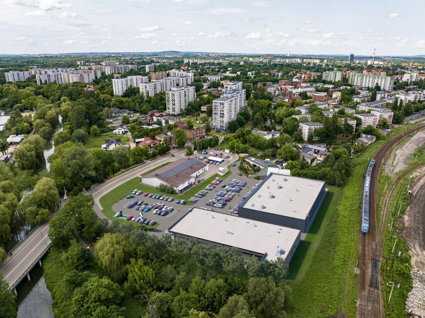 Sosnowiec. Centrum Handlowe «Rock Park» przy ulicy Jana III Sobieskiego. Wizualizacja. Listopad 2025.