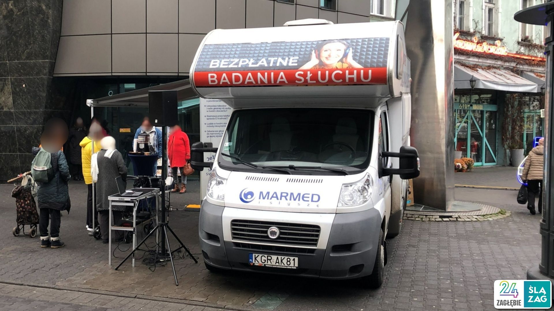 Sosnowiec. „Słuchobus” na „Patelni”– bezpłatne badania słuchu. 9 grudnia 2025.
