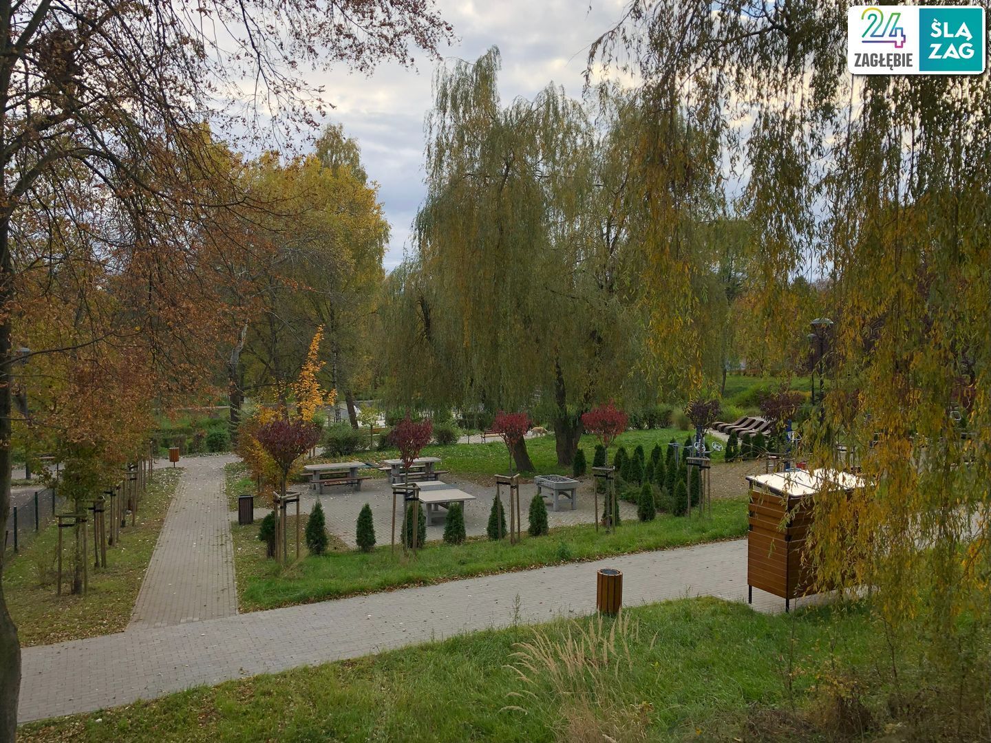 Sosnowiec-Zagórze. Park Kępa po rewitalizacji. 23 października 2025.