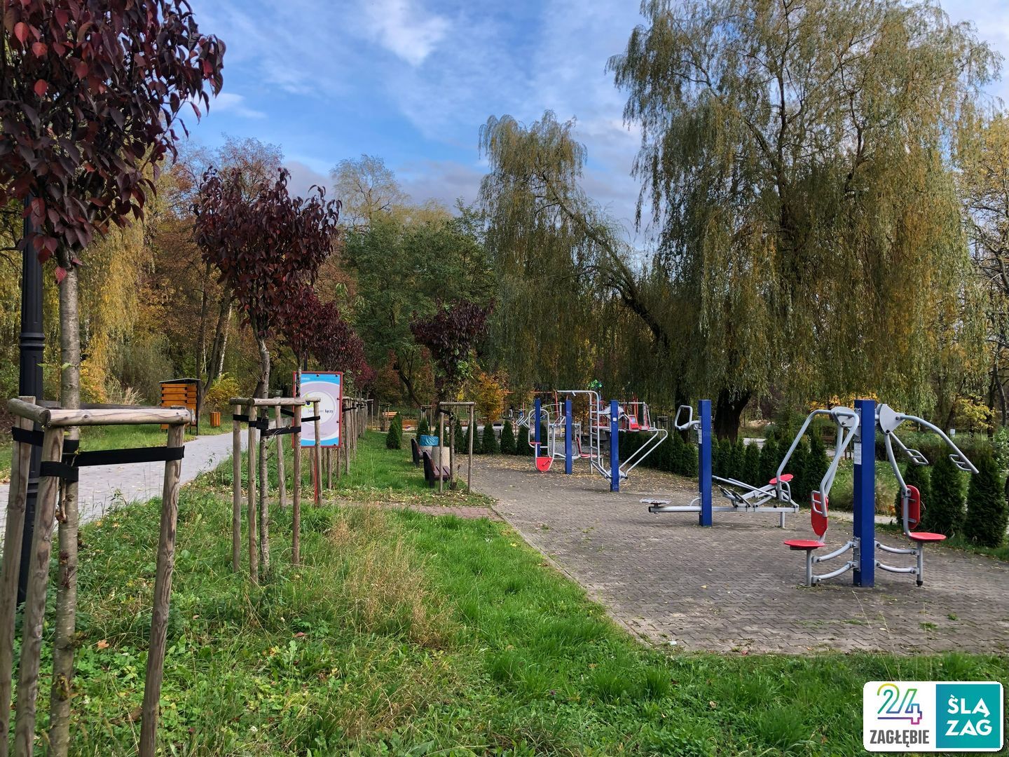 Sosnowiec-Zagórze. Park Kępa po rewitalizacji. 23 października 2025.