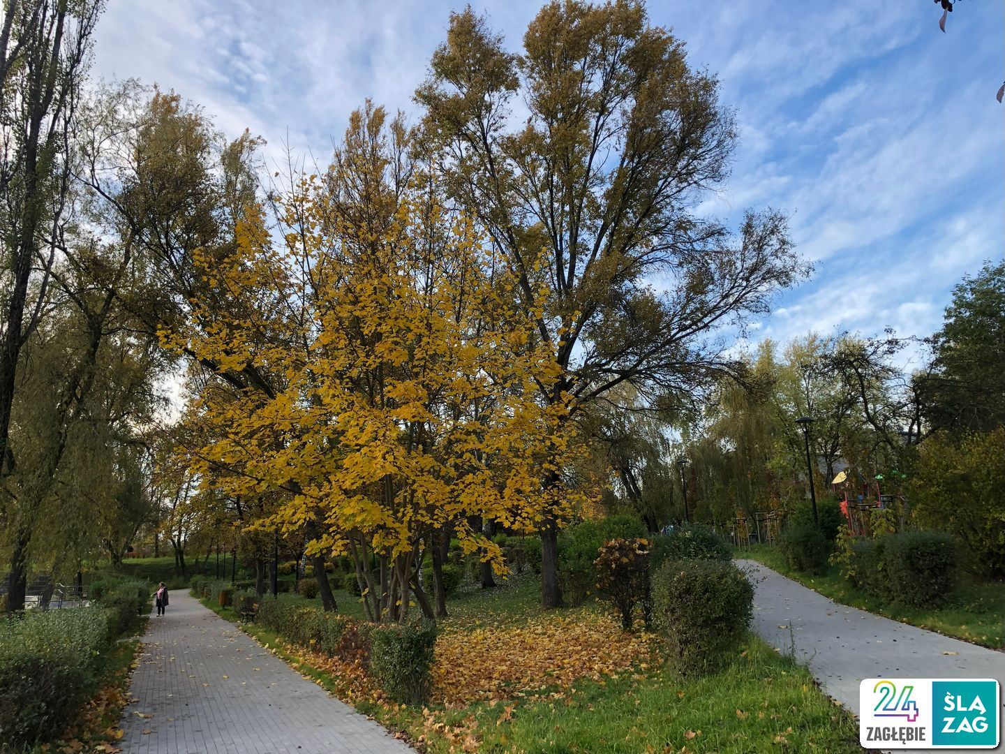 Sosnowiec-Zagórze. Park Kępa po rewitalizacji. 23 października 2025.