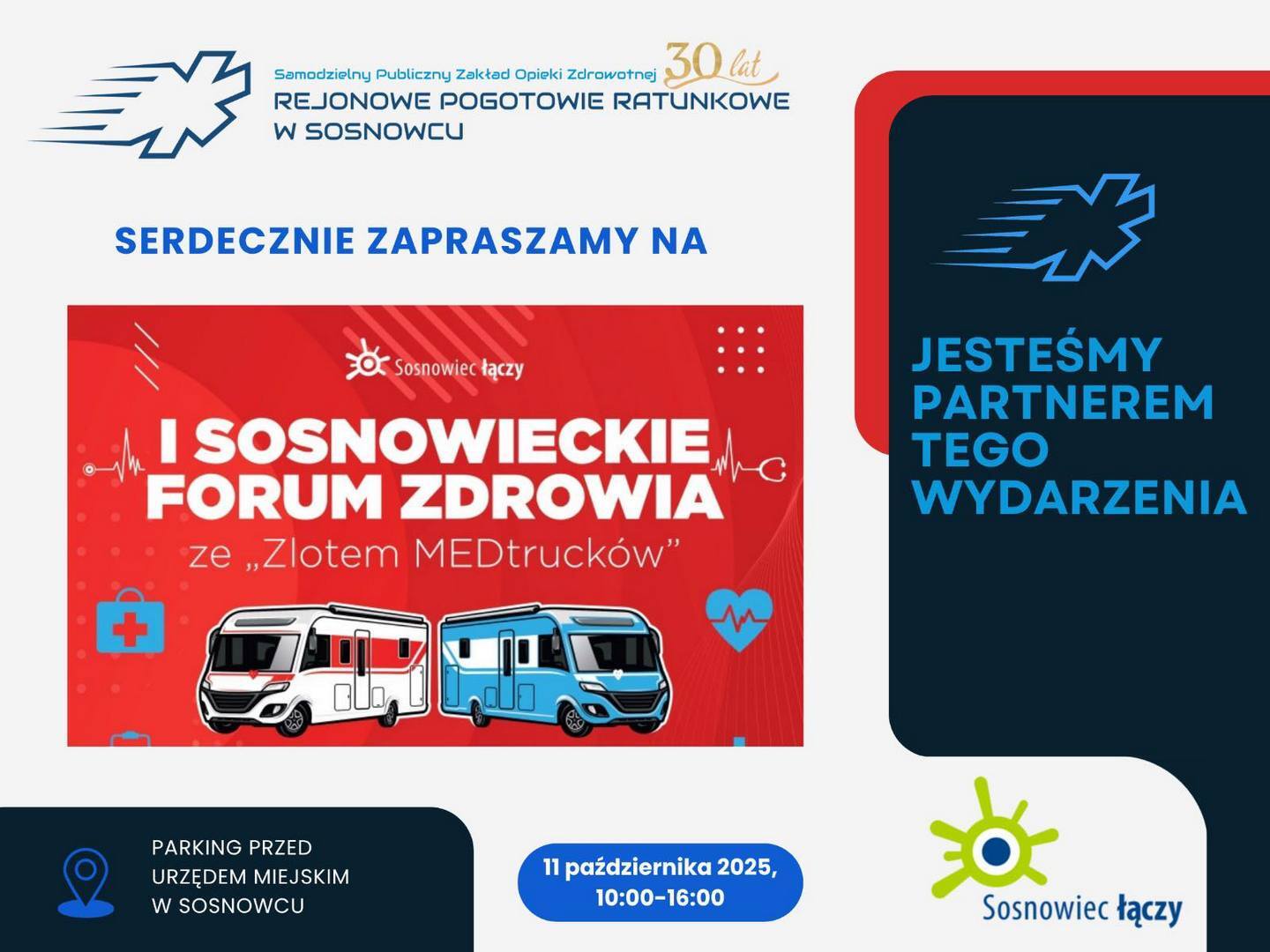 I Sosnowieckie Forum Zdrowia i zlot „medtrucków”. 11 października 2025.