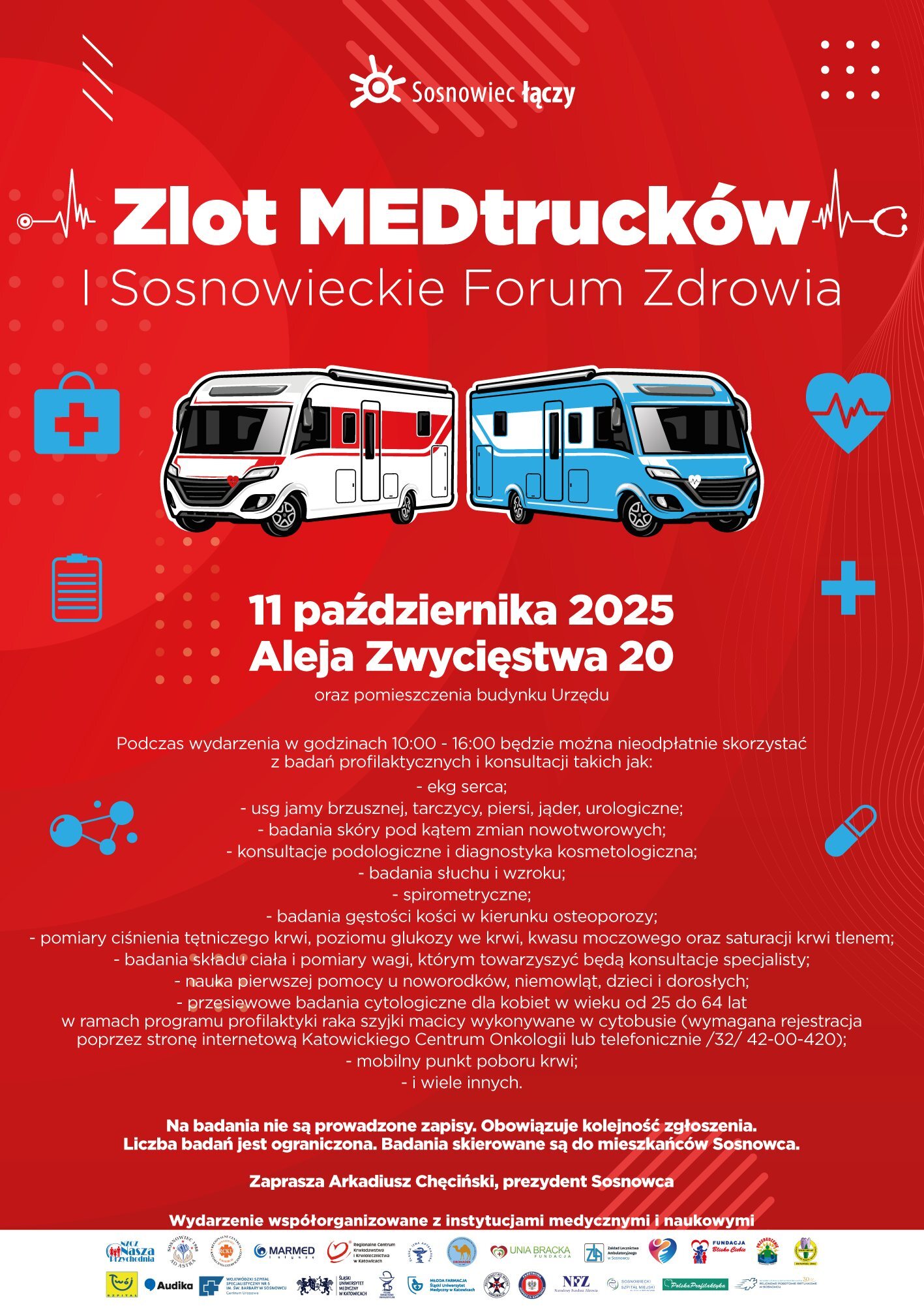 I Sosnowieckie Forum Zdrowia i zlot „medtrucków”. 11 października 2025.