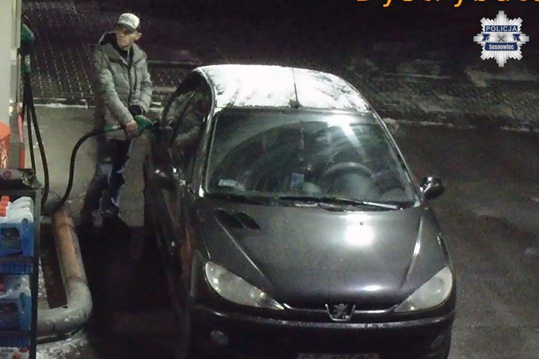 Sosnowiec. Kradzież paliwa ze stacji przy ulicy Józefa Piłsudskiego. 30 grudnia 2025