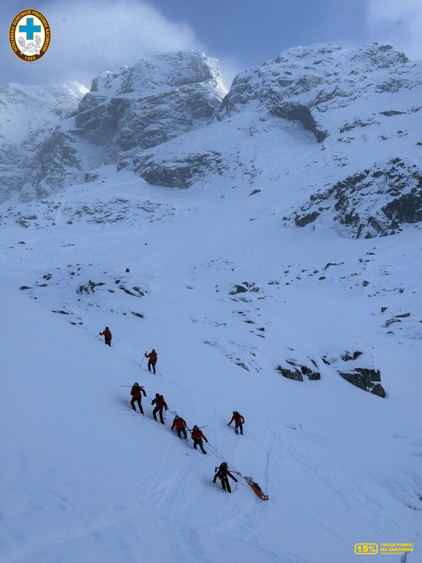 Tatry. Turysta z Sosnowca zginął pod lawiną śnieżną. 15 lutego 2026