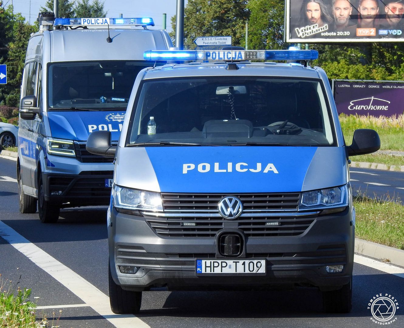 Tychy. Ul. Towarowa. Zatrzymanie pijanego kierowcy z Sosnowca bez uprawnień i z zakazem sądowym. 9 września 2025.