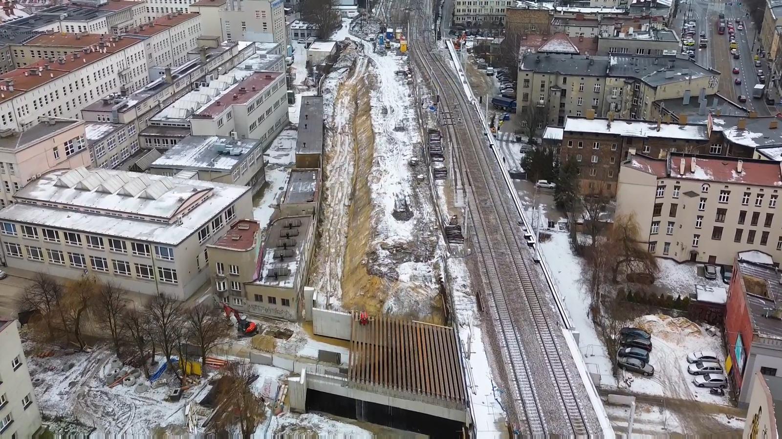 Wiadukt kolejowy na ul Granicznej w Katowicach