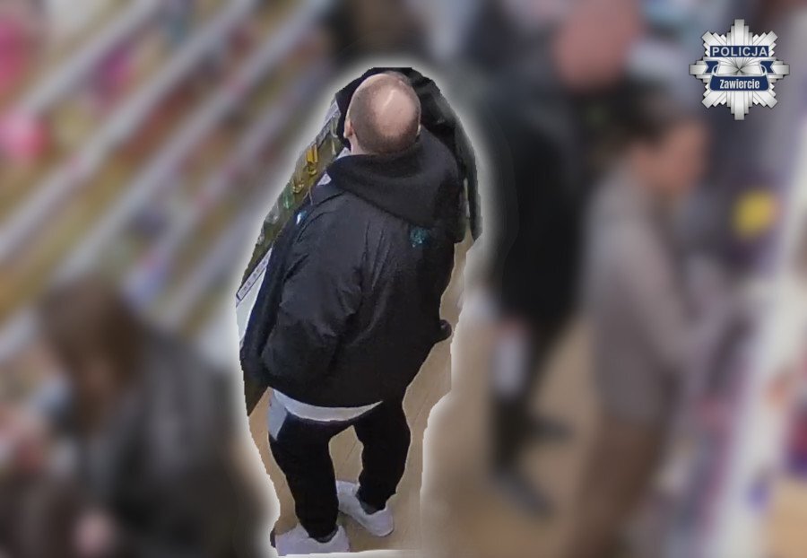 Zawiercie. Poszukiwany w związku z kradzieżą w drogerii. 14 listopada 2025.