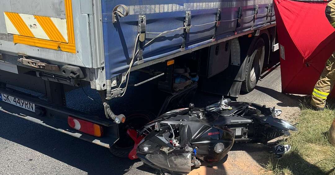 Naćpany Chorzowianin za kierownicą ciężarówki spowodował śmiertelny wypadek 17-letniego motocyklisty z Czeladzi. To recydywista! ZDJĘCIA