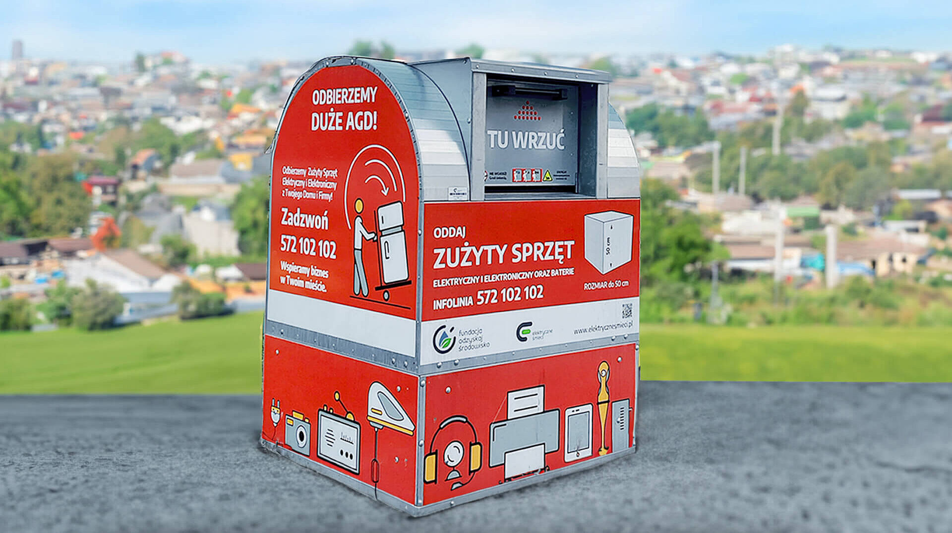 Pojemnik na elektrośmieci Pojemnik na elektrośmieci