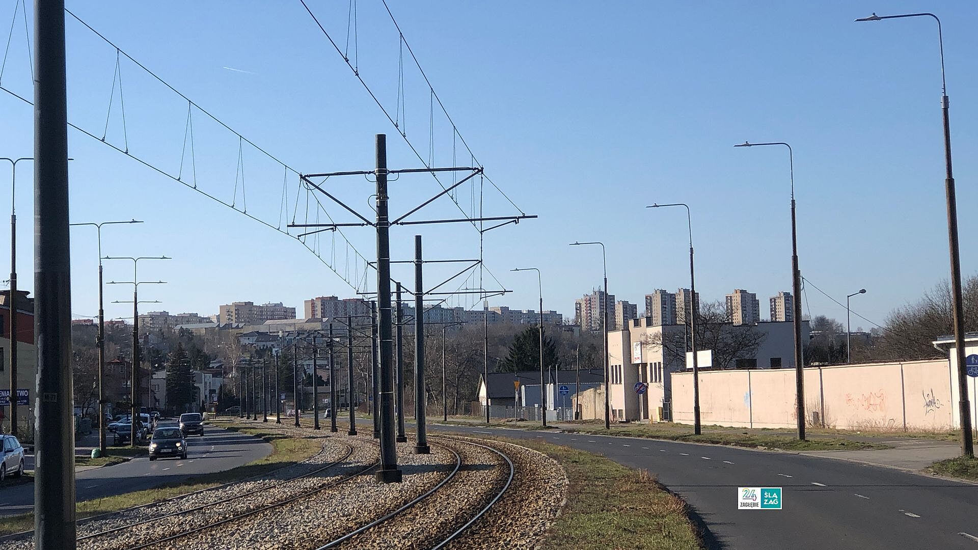 Będzin. Ulica Małobądzka. Widok na osiedle Syberka. 16 marca 2025. Będzin. Ulica Małobądzka. Widok na osiedle Syberka. 16 marca 2025.