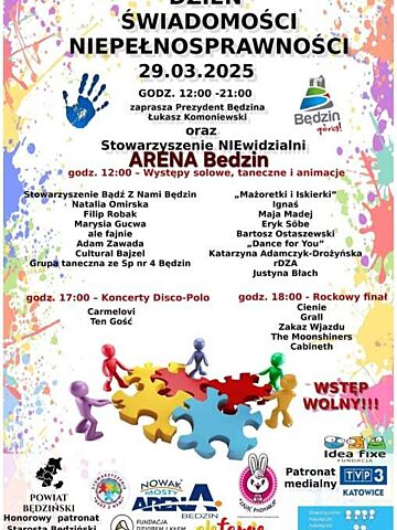 Będzin. II Dzień Świadomości Niepełnosprawności. 29 marca 2025. Będzin. II Dzień Świadomości Niepełnosprawności. 29 marca 2025.