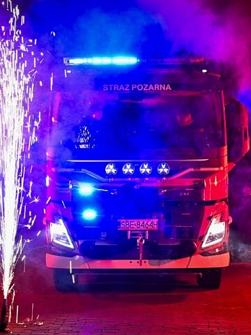 Będzin-Grodziec. Nowy ciężki wóz ratowniczo-gaśniczy dla miejscowej Ochotniczej Straży Pożarnej. 19 stycznia 2025. Będzin-Grodziec. Nowy ciężki wóz ratowniczo-gaśniczy dla miejscowej Ochotniczej Straży Pożarnej. 19 stycznia 2025.