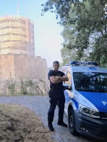 Damian Rzepiszczak – Katowiczanin w czasie służby jako funkcjonariusz Policji w Będzinie Damian Rzepiszczak – Katowiczanin w czasie służby jako funkcjonariusz Policji w Będzinie