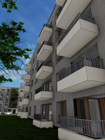 Dąbrowa Górnicza-Gołonóg. Nowe bloki TBS na osiedlu Marcina Kasprzaka przy ulicy Tysiąclecia. Wizualizacja. Wrzesień 2025. Dąbrowa Górnicza-Gołonóg. Nowe bloki TBS na osiedlu Marcina Kasprzaka przy ulicy Tysiąclecia. Wizualizacja. Wrzesień 2025.