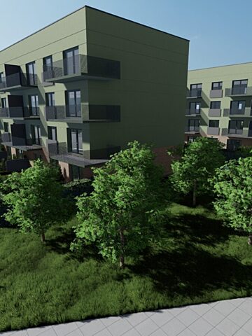 Dabrowa Górnicza-Gołonóg-Podlesie. Wizualizacja planowanego osiedla. Wrzesień 2025. Dabrowa Górnicza-Gołonóg-Podlesie. Wizualizacja planowanego osiedla. Wrzesień 2025.